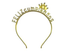 Vincha FELIZ CUMPLEAÑOS con strass
